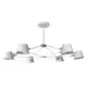 Люстра на штанге Favourite Eimer 1965-6p 6 ламп 12 м² цвет белый