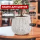 Кашпо Jaze Nobilis marco d 25 см 19 см 8 л полистоун серый/серебристый без автополива