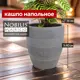 Кашпо Nobilis marco Round d36 см 40 см 40 л полистоун серый/серебристый без автополива