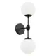 Настенный светильник Lumina deco Zodiak Ldw 6001-2 bk+wt цвет черный