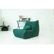 Кресло CoolBag Француз 90x80x105 см велюр цвет зелёный