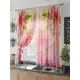 Тюль для кухни на шторной ленте At Home Камор 150x180 см цвет розовый