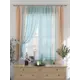 Комплект штор на шторной ленте Comfy Way Ланмикарс 150x180 см цвет голубой