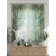 Комплект штор на шторной ленте Comfy Way Тенривас 150x180 см цвет зеленый