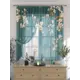 Комплект штор на шторной ленте Comfy Way Лориторис 150x180 см цвет бирюзовый