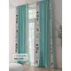 Комплект штор на шторной ленте Comfy Way Релниолт 150x230 см цвет бирюзовый