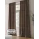 Комплект штор на шторной ленте Comfy Way Ронкриолт 150x230 см цвет коричневый