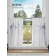 Комплект штор на кулиске Comfy Way Луинфис 75x60 см цвет белый