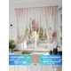 Штора на шторной ленте Comfy Way Аменви 300x130 см цвет белый