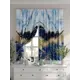 Комплект штор на шторной ленте Comfy Way Усцинио 150x160 см цвет синий