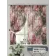 Комплект штор на шторной ленте Comfy Way Пионы 150x170 см цвет зеленый