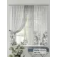 Комплект штор на шторной ленте Comfy Way Фиолат 150x170 см цвет белый