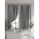 Комплект штор на шторной ленте Comfy Way Монвиарс 150x160 см цвет серый
