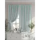 Комплект штор на шторной ленте Comfy Way Шонворс 150x160 см цвет серый