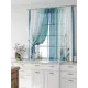 Комплект тюль 2 шт на ленте Comfy Way Свилс - 138 CW579138 150x160 см вуаль цвет бирюзовый
