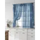 Комплект тюль 2 шт на ленте Comfy Way Свилс - 178 CW579178 150x160 см вуаль цвет синий