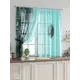 Комплект тюль 2 шт на ленте Comfy Way Свилс - 35 CW579035 150x160 см вуаль цвет бирюзовый