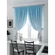 Комплект штор на ленте At Home Лиркенрис AT961309 150x180 см габардин цвет голубой