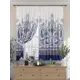 Комплект штор на ленте At Home Клионис AT925451 150x180 см вуаль цвет синий