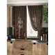 Комплект штор на ленте At Home Лейсин AT961087 150x180 см вуаль цвет коричневый