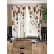 Комплект штор на ленте At Home Бенжи AT961098 150x180 см вуаль цвет коричневый