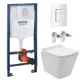 Комплект инсталляции GROHE 38772SH0 с унитазом AQUAme AQM2004 и сиденьем с микролифтом NW0179/S