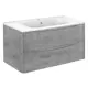 Тумба с раковиной Vincea VMC-2P100BT,VCB-2VP100W 100