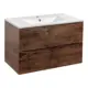Тумба с раковиной Vincea VMC-2MC800RW,VBS-13980 80