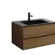 Тумба с раковиной Vincea Luka 800 T.Oak Black VMC-2L800TO,VCB-13800B