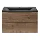 Тумба с раковиной Vincea Mia 800 V.Oak Black VMC-2MA800VO VCB-3M800B