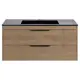 Тумба с раковиной Vincea Chiara 2D 100 N.Oak Black VMC-2C2100NO VCB-13100B 100