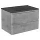 Тумба с раковиной Vincea Vico 800 Black VMC-2V800BT VCB-2VP800B 80