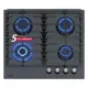 Газовая варочная панель Simfer H60H41G570 60 см 4 конфорки цвет серое стекло