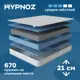 Матрас Hypnoz Spring Luxe 90x190 см независимый пружинный блок, односпальный