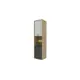 Шкаф Нк-мебель 50x195x42 см ЛДСП цвет артизан/чёрный/серый
