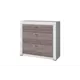 Комод Anrex 3S Olivia 3 ящика 95.90x36.30x87.30 ЛДСП цвет вудлайн крем/дуб анкона