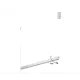 Светильник подвесной светодиодный Kink light 08208-125.01 20 м² нейтральный белый свет цвет белый