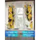 Комплект штор на шторной ленте Comfy Way Линомик - 75 150x170 см цвет желтый