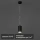Светильник подвесной Arte Lamp Canopus 1 лампа 2 м² цвет черный