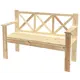 Скамейка Лопетта 150x44x84 см дерево цвет светло-желтый