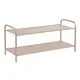 Этажерка для обуви Nika 33x36x90 см 2 полки металл цвет бежевый