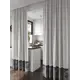 Комплект штор на ленте At Home Рокирот 150x250 см репс цвет серебристый/серый AA540028