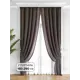 Комплект штор на ленте At Home Твеон 180x290 см бархат цвет фиолетовый AA206226-290