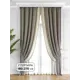 Комплект штор на ленте At Home Твеон 180x270 см бархат цвет серебристый/белый/серый/бежевый AA206192-270