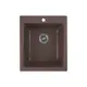 Врезная мойка Greenstone 41.50x49x18.50 см литьевой мрамор цвет шоколад GRS-17-345