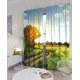 Комплект штор на ленте блэкаут At Home Полевая дорога 150x260 см цвет синий/коричневый/желтый/голубой AA900241