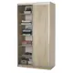 Шкаф-купе 220x130x45 см 7 полок ЛДСП цвет дуб сонома