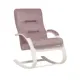 Кресло-качалка Leset Милано 68.5x100x80 см велюр цвет слоновая кость/сиреневый