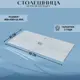 Столешница в ванную Marka one У83878 81x45см твердая поверхность цвет серый/серебристый