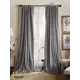 Комплект штор на ленте At Home Латойн 150x270 см бархат цвет серый AA213006-270